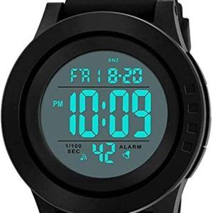 Men's Sports Wrist Watch LED Screen Large Face Electronics Military Watches